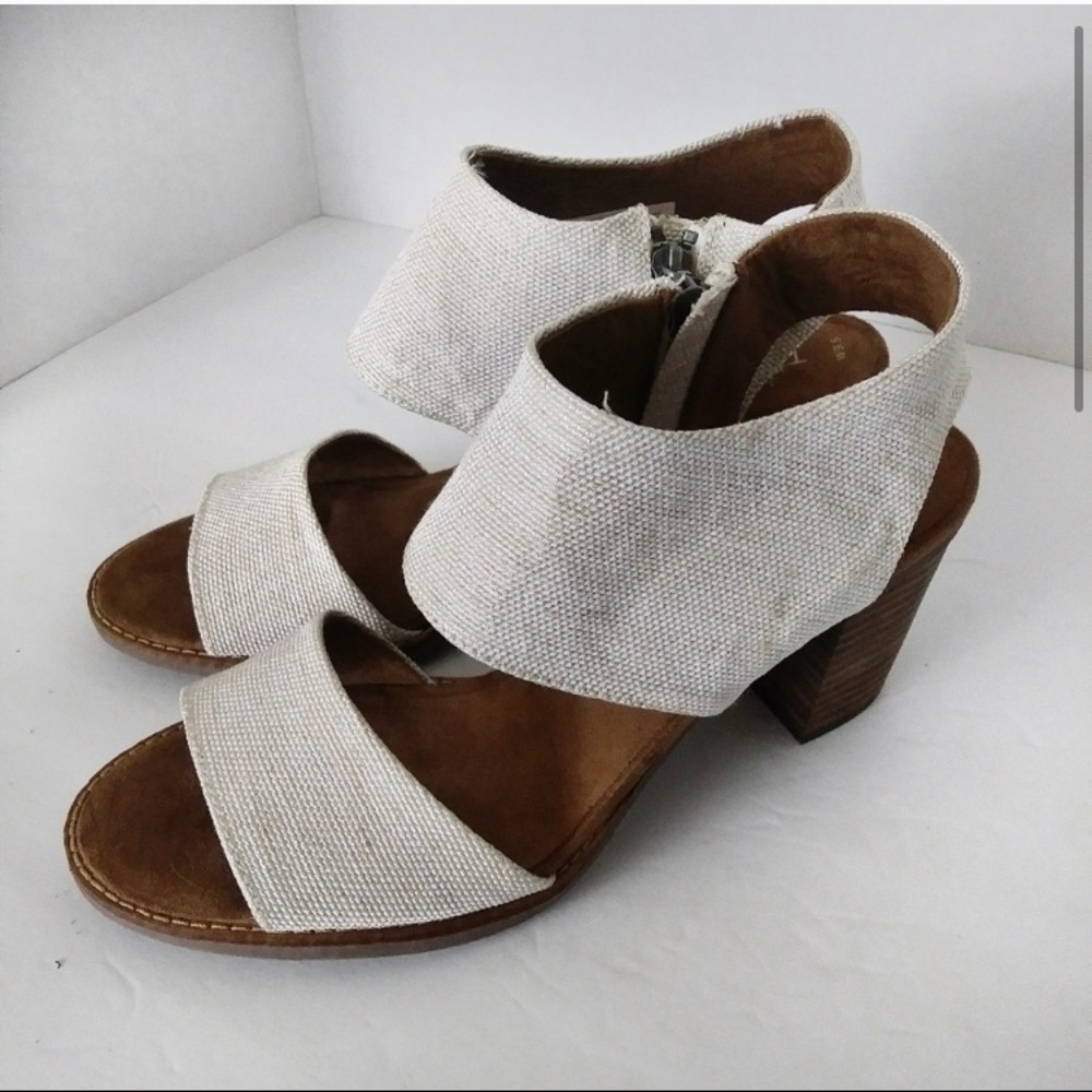 Tons Majorca Woven White Sandals